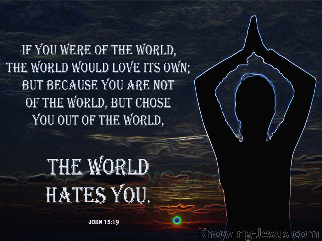 John 15:19 You Are Not Of This World (blue)
